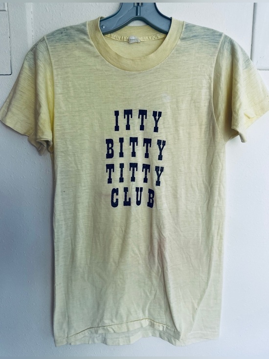 Vintage Other - 1970s Humor “ ITTY BITTY TITTY COMMITTEE “ T -shirt - Fantastic FIND & Rare